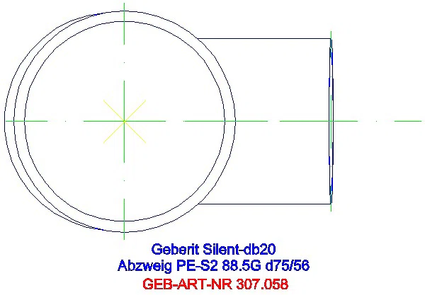 GE Silent-db20 Abzweig 88,5Gr d75/56_307.058.14.1_G