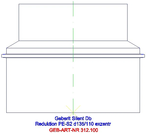 GE Silent-db20 Reduktion exzentrisch d135/110_312.100.14.1_L