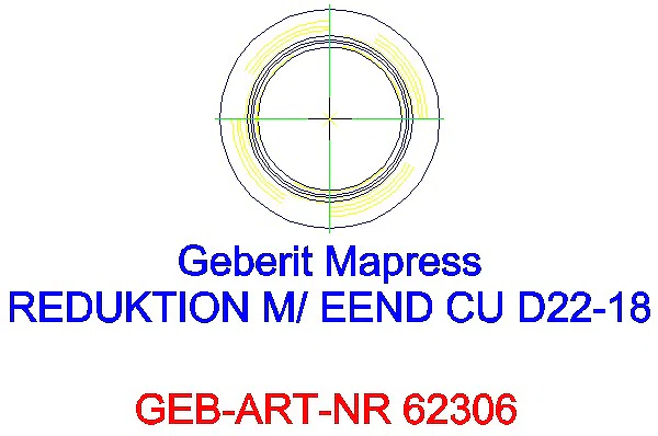 GE Mapress Kupfer Reduktion mit Einschubende d22-18_62306_A
