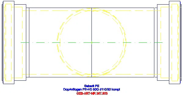 GE PE Doppelanschlussbogen 90Gr d110/110_367.903.16.1_G