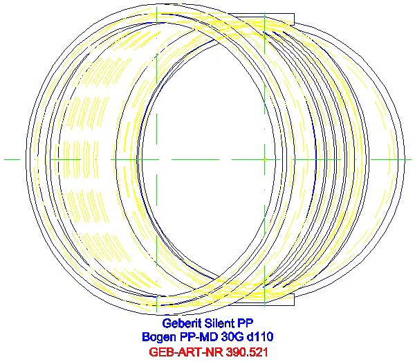 GE Silent-PP Bogen 30Gr d110_390.521.14.1_G