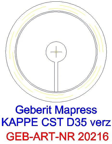 GE Mapress C-Stahl Kappe d35 verzinkt_20216_L