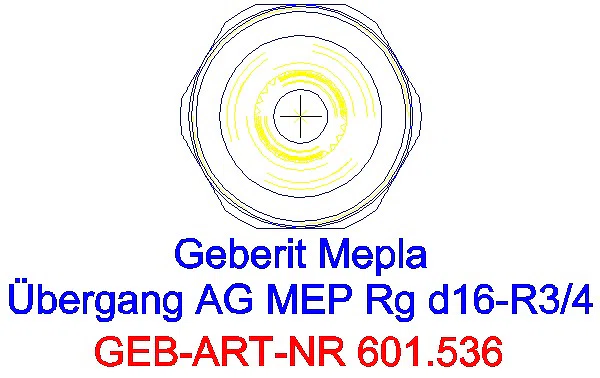 GE Mepla Übergang mit AG Rg d16-R3/4_601.536.00.5_L