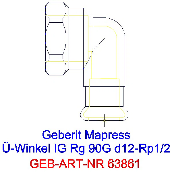 GE Mapress Kupfer Übergangswinkel 90Gr mit IG Rg d12-Rp1/2_63861_A