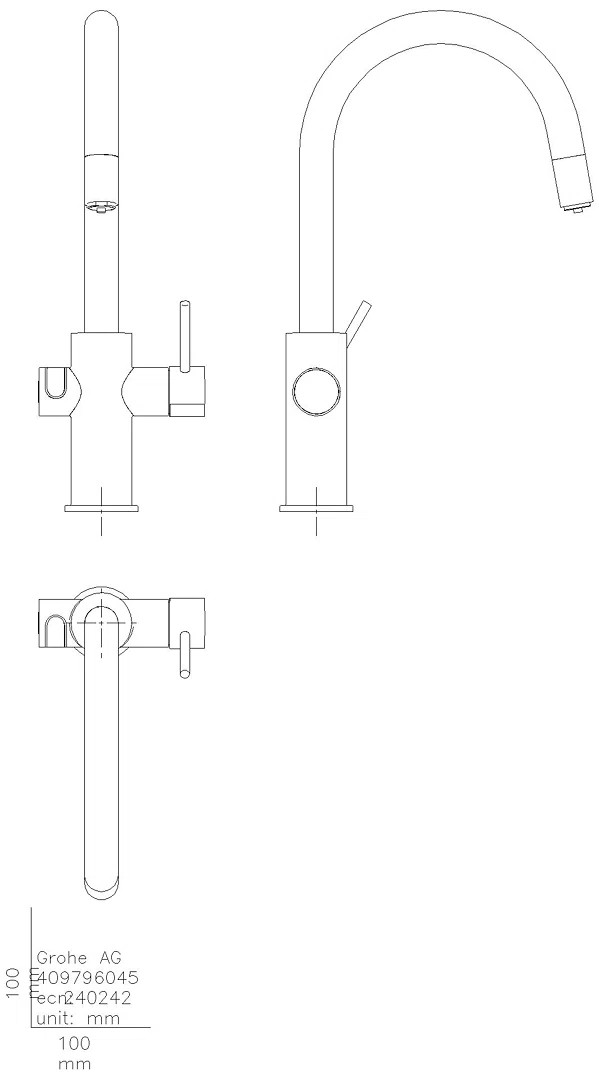 GROHE Starterkit GROHE Blue Home 31541 auszb. Mouss. BT/WIFI C-Ausl. supersteel