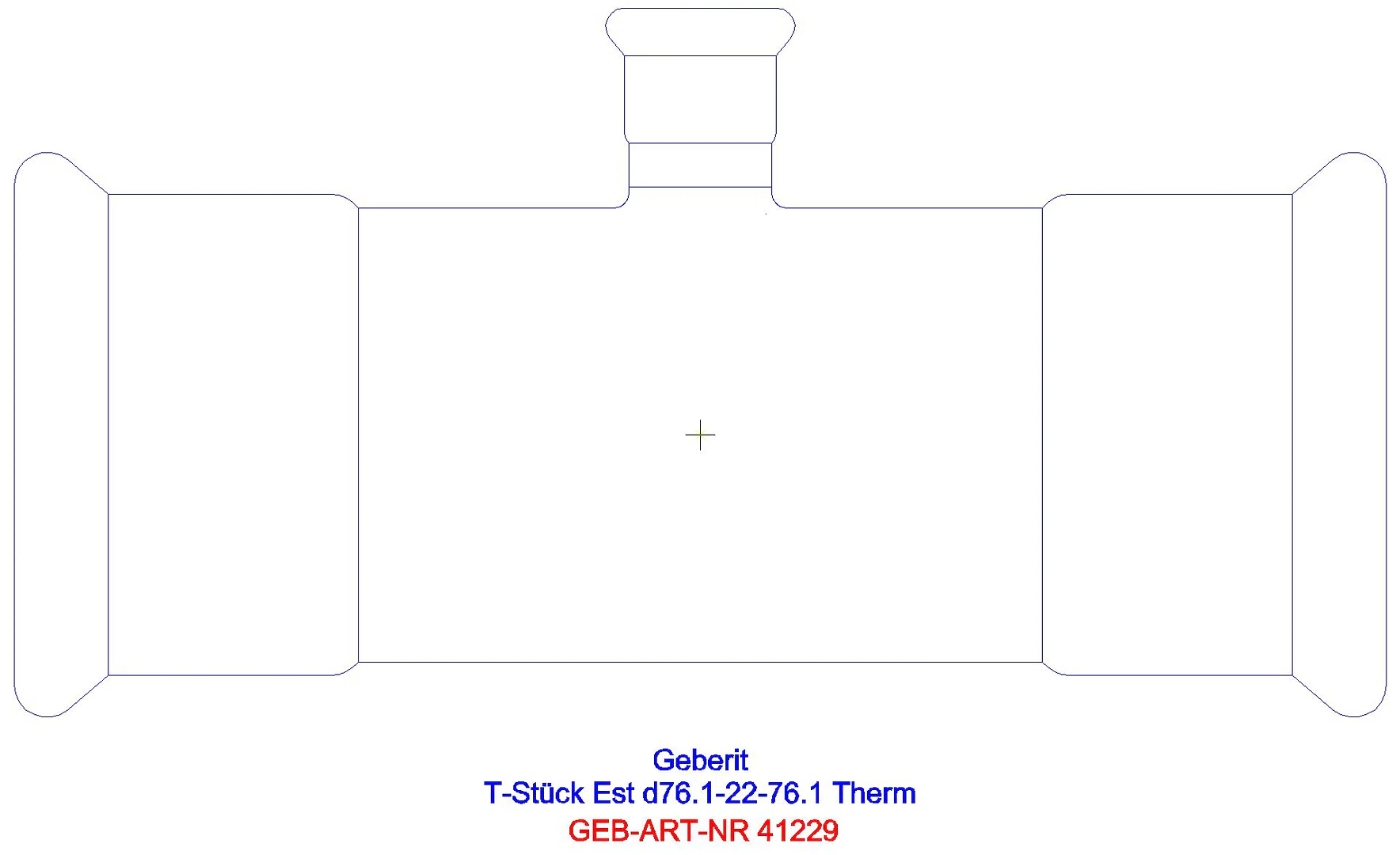 GE Mapress Therm T-Stück reduziert d54-42-54_41229_a