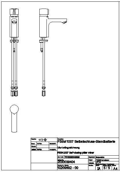 Standbatterie, F5, hydr., Mischer, 3l, Rohre, F5SM1007