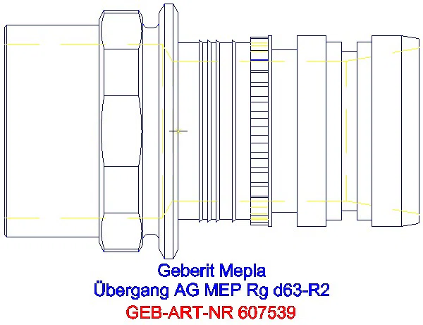 GE Mepla Übergang mit AG Rg d63-R2_607.539.00.5_G