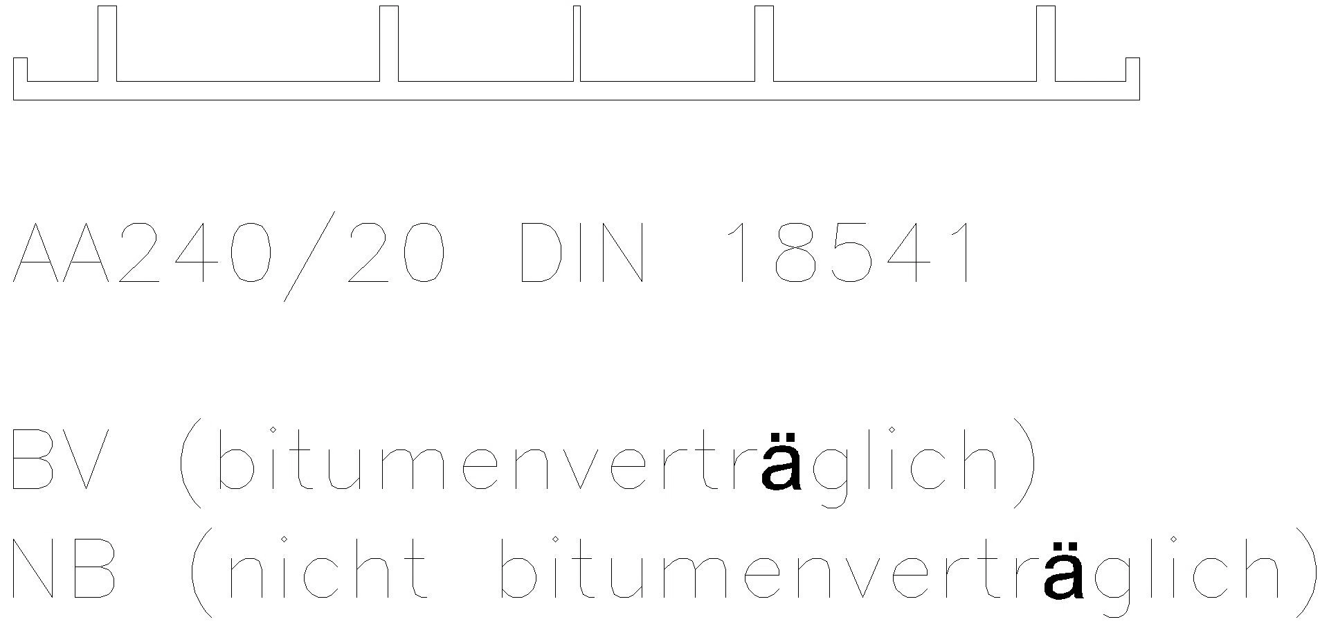 Arbeitsfugenband