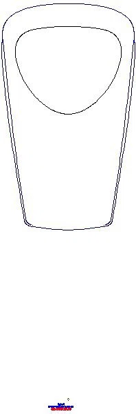 GE Renova S Urinal, Zulauf von hinten Abgang hinten od. unten, weiß_503100001_A