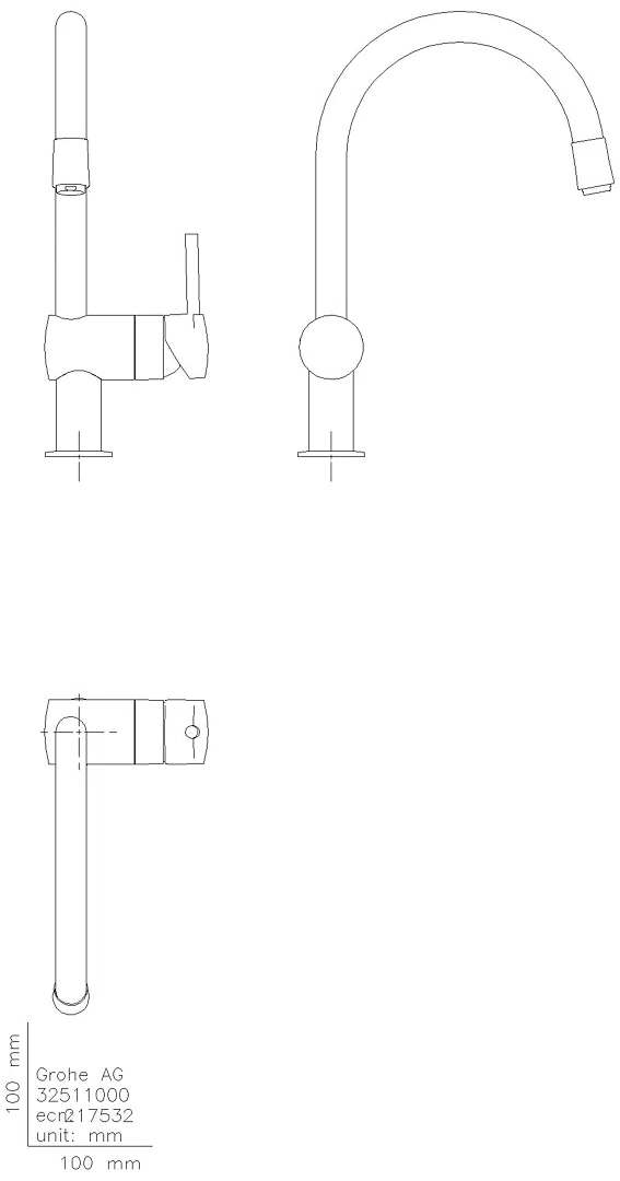 GROHE Einhand-Spültischbatterie Minta 32511 Niederdruck chrom