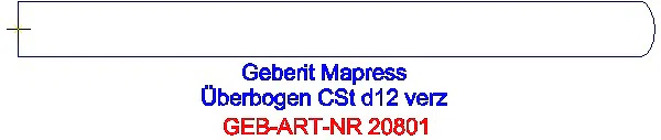 GE Mapress C-Stahl Überbogen d12 verzinkt_20801_G