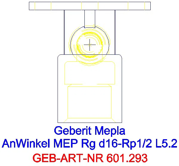 GE Mepla Anschlusswinkel 90Gr Rg d16-Rp1/2 L:52mm_601.293.00.5_G