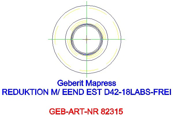 GE Mapress Edelstahl Reduktion mit Einschubende (LABS-frei) d42-18_82315_A