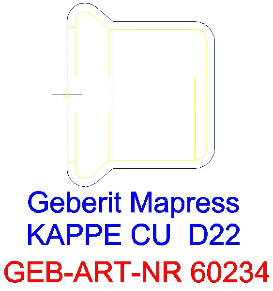 GE Mapress Kupfer Kappe d22_60234_A