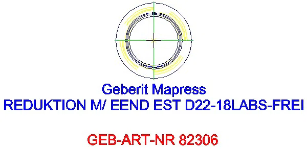 GE Mapress Edelstahl Reduktion mit Einschubende (LABS-frei) d22-18_82306_A