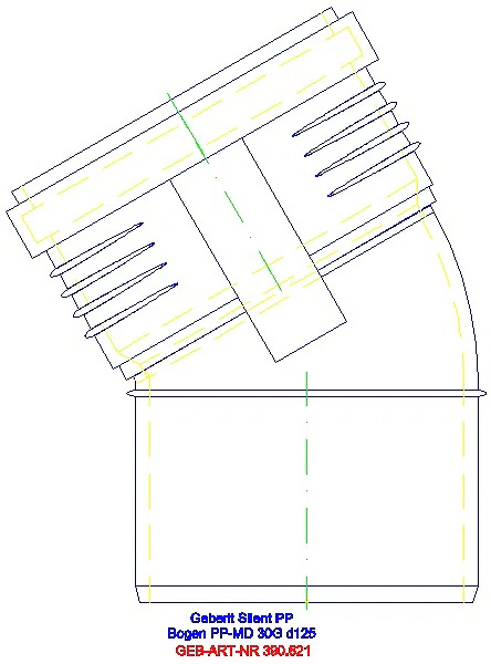 GE Silent-PP Bogen 30Gr d125_390.621.14.1_A