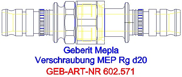 GE Mepla Verschraubung Rg d20_602.571.00.5_G
