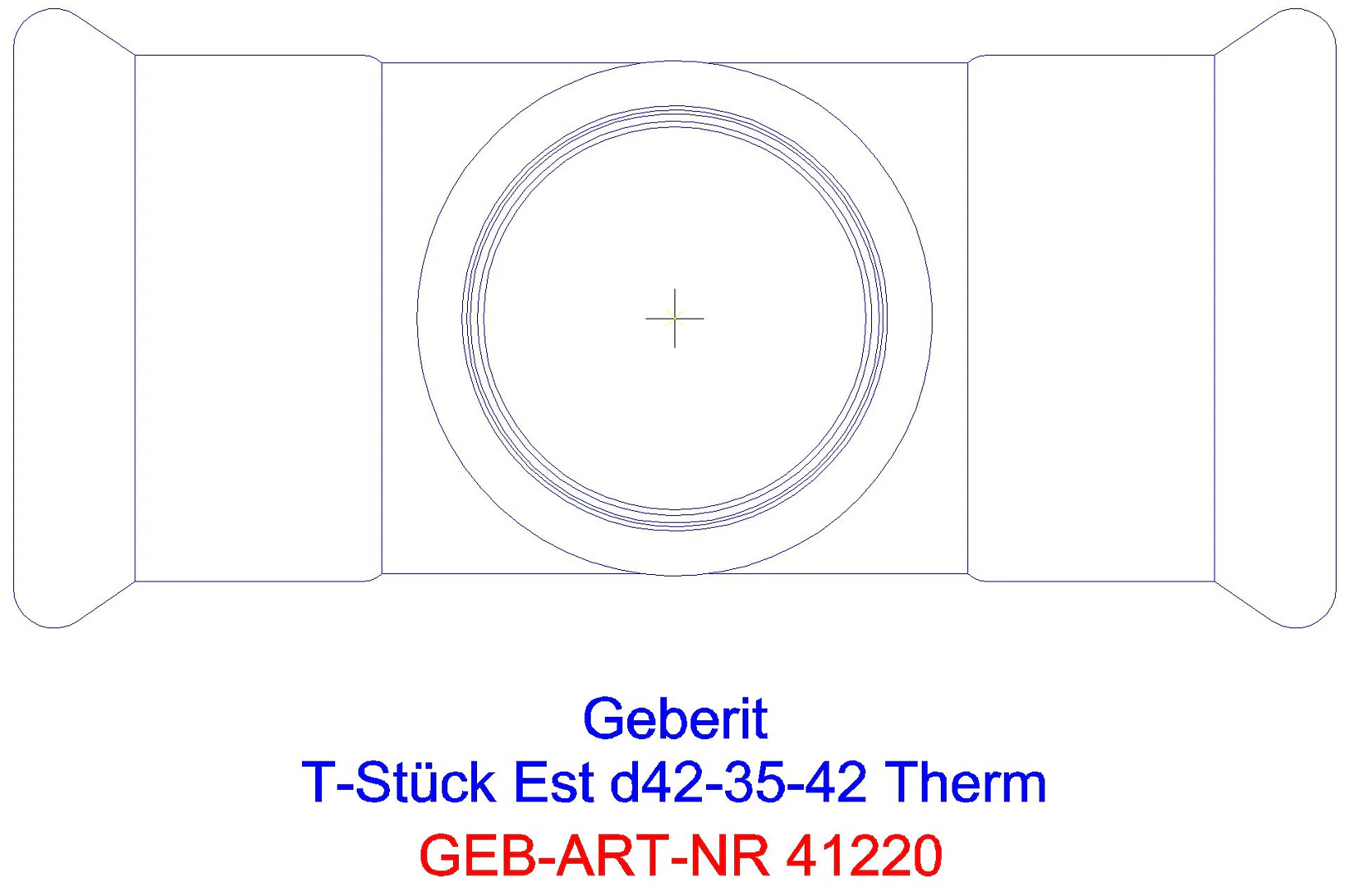 GE Mapress Therm T-Stück reduziert d42-28-42_41220_g