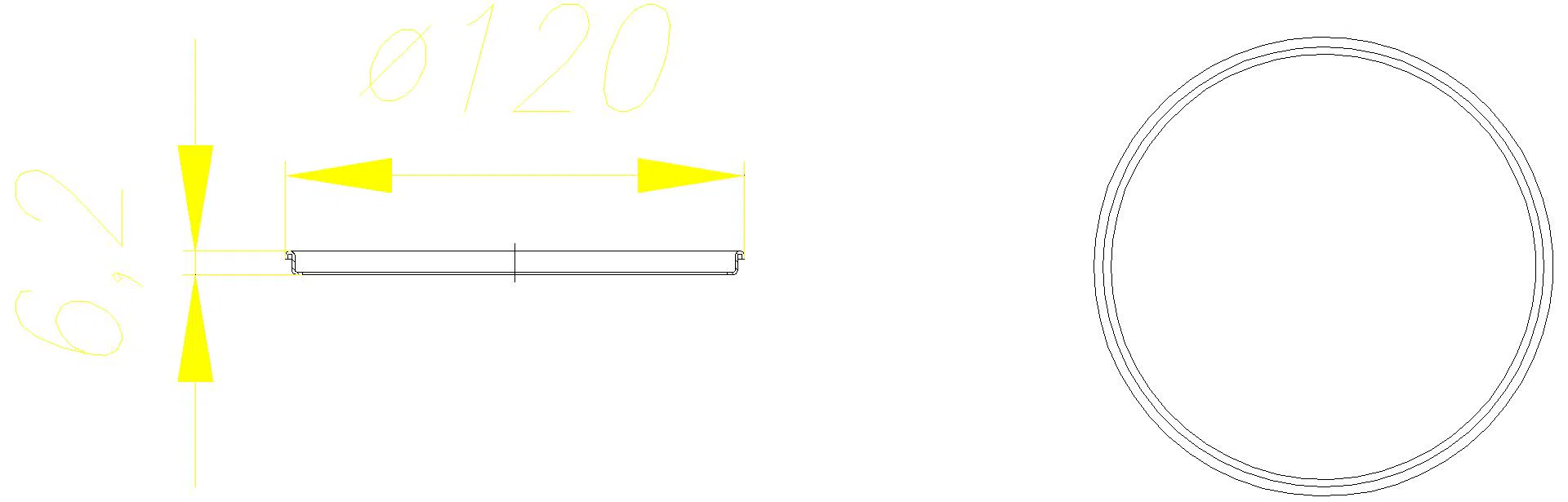 DALLMER RENO-Rahmen, rund, d: 120 mm