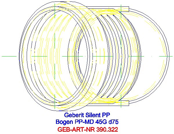 GE Silent-PP Bogen 45Gr d75_390.322.14.1_G