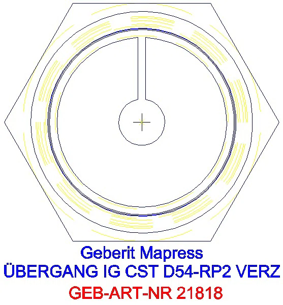 GE Mapress C-Stahl Übergang mit IG d54-Rp2 verzinkt_21818_L