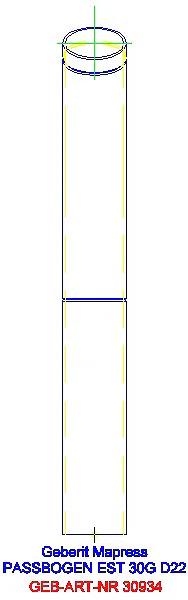 GE Mapress Edelstahl Passbogen 30Gr d22_30934_L