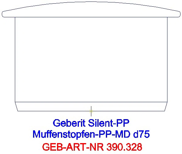 GE Silent-PP Muffenstopfen d75_390.328.14.1_A