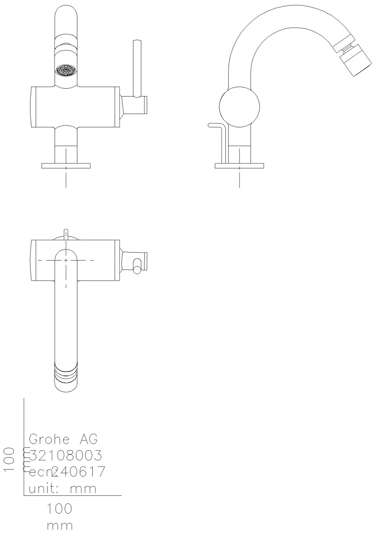 GROHE Einhand-Bidetbatterie Atrio 24364 cool sunrise