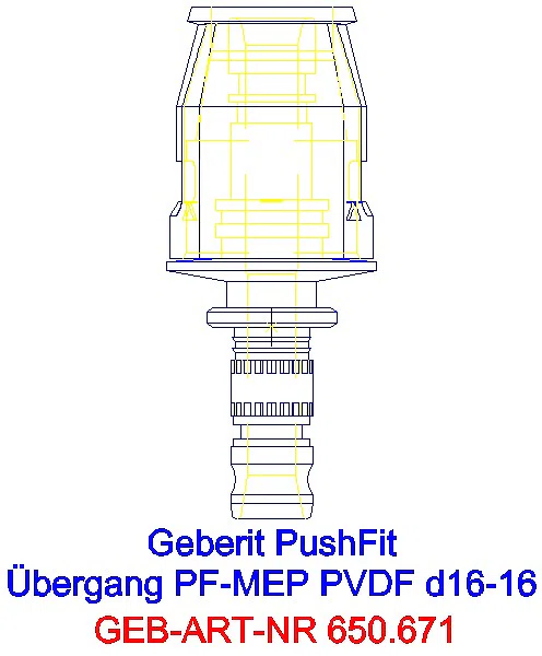 GE PushFit Übergang auf Mepla PVDF d16-16_650.671.00.1_G