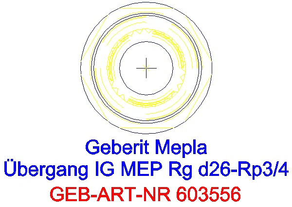 GE Mepla Übergang mit IG Rg d26-Rp3/4_603.556.00.5_L