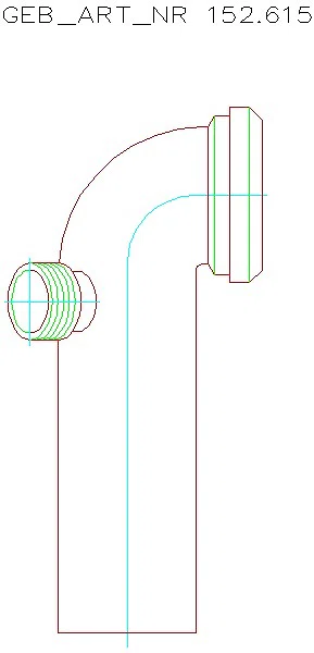 GE Anschlussbogen PP 90Gr mit Zusatzanschluss rechts d90/110_152.615.11.1_A
