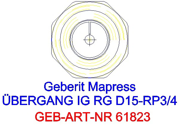 GE Mapress Kupfer Übergang mit IG Rg d15-Rp3/4_61823_L