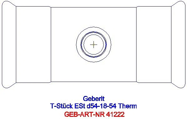 GE Mapress Therm T-Stück reduziert d54-18-54_41222_G