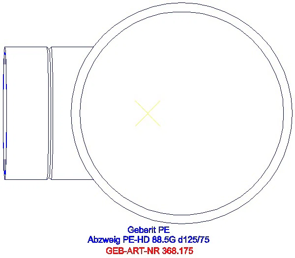 GE PE Abzweig 88,5Gr d125/75_368.175.16.1_G