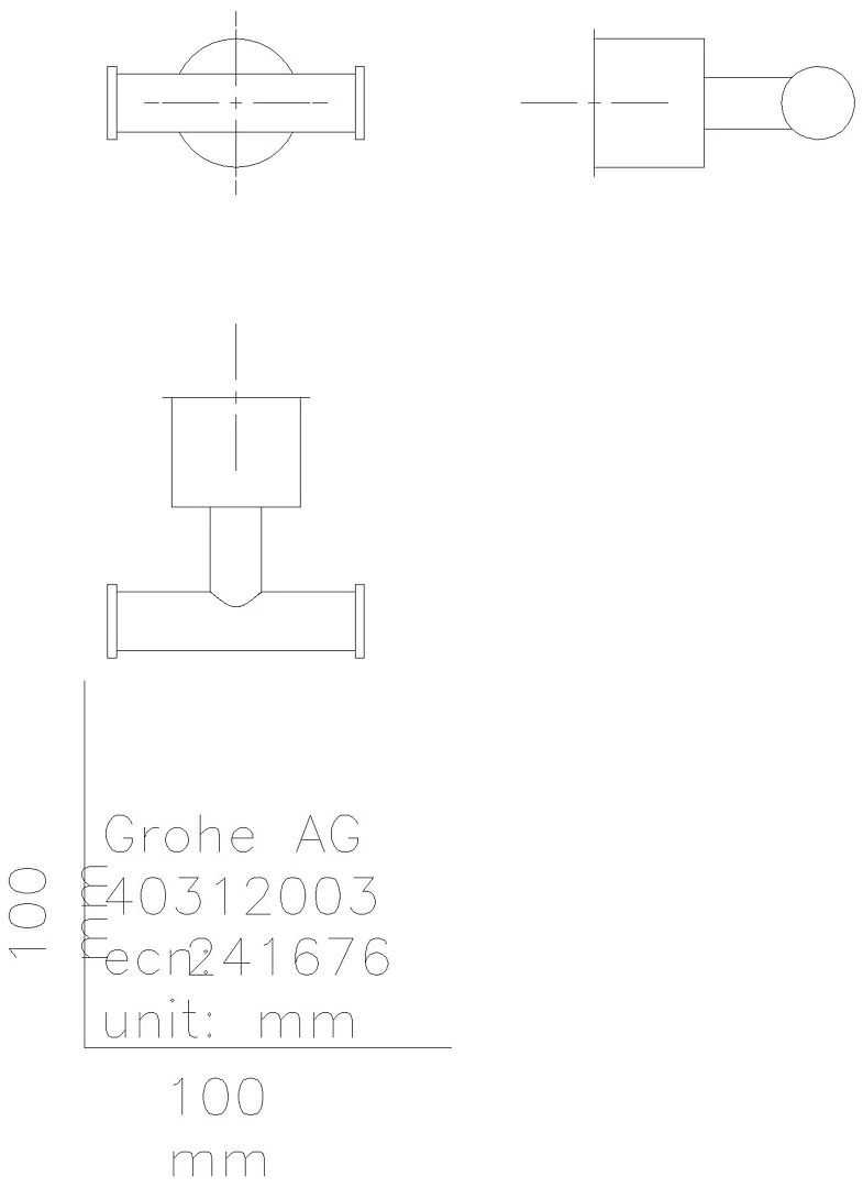 GROHE Bademantelhaken Atrio 40890 satin steel