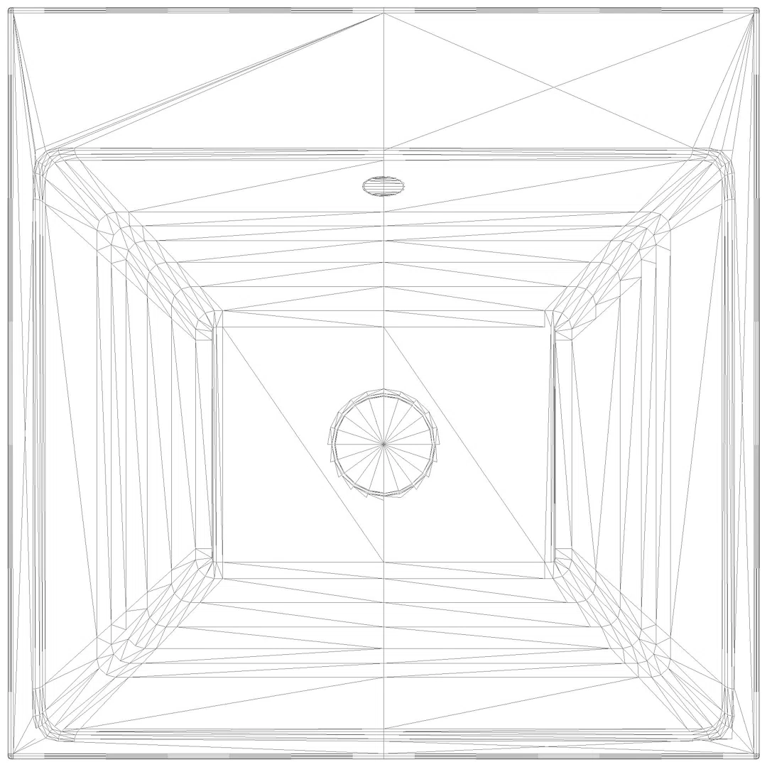 KALDEWEI PURO AUFSATZWASCHTISCH (RANDHÖHE 40 MM) 460x460x40 mm, Modell-Nr: 3153