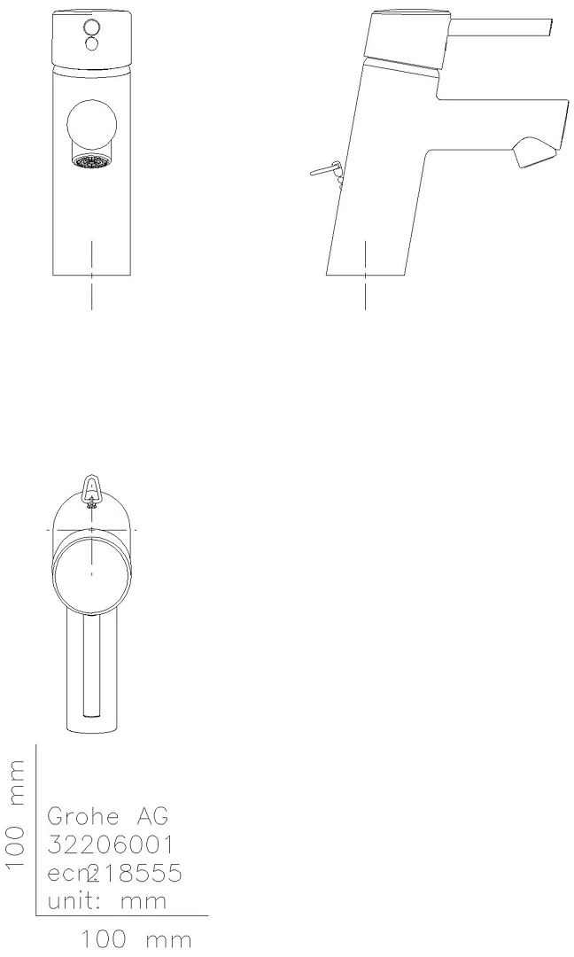 GROHE EH-Waschtischbatterie Concetto 32206_1 Kette chrom