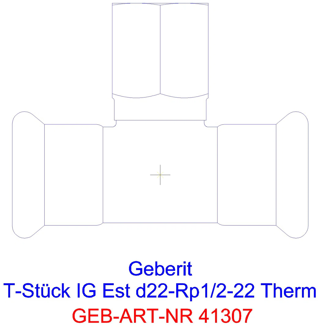 GE Mapress Therm T-Stück mit IG d18-Rp1/2-18_41307_a