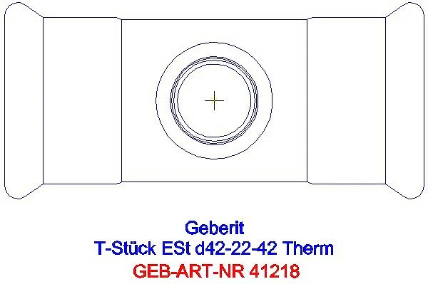 GE Mapress Therm T-Stück reduziert d42-22-42_41218_G