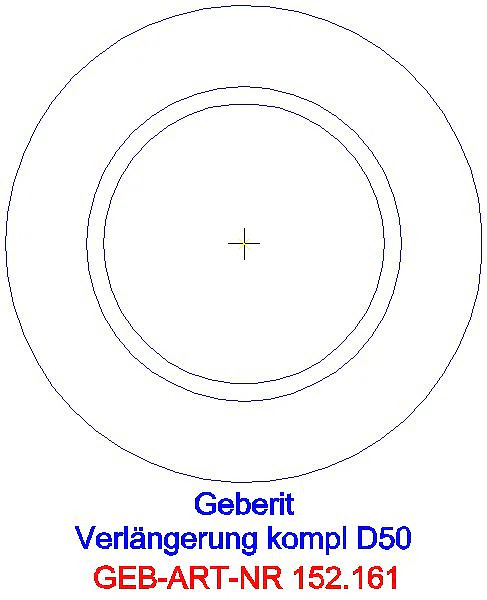 GE Anschlussstutzen mit Quetschverschraubung d50 L:50cm_152.161.11.1_G