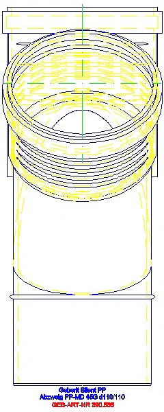 GE Silent-PP Abzweig 45Gr d110/110_390.535.14.1_L