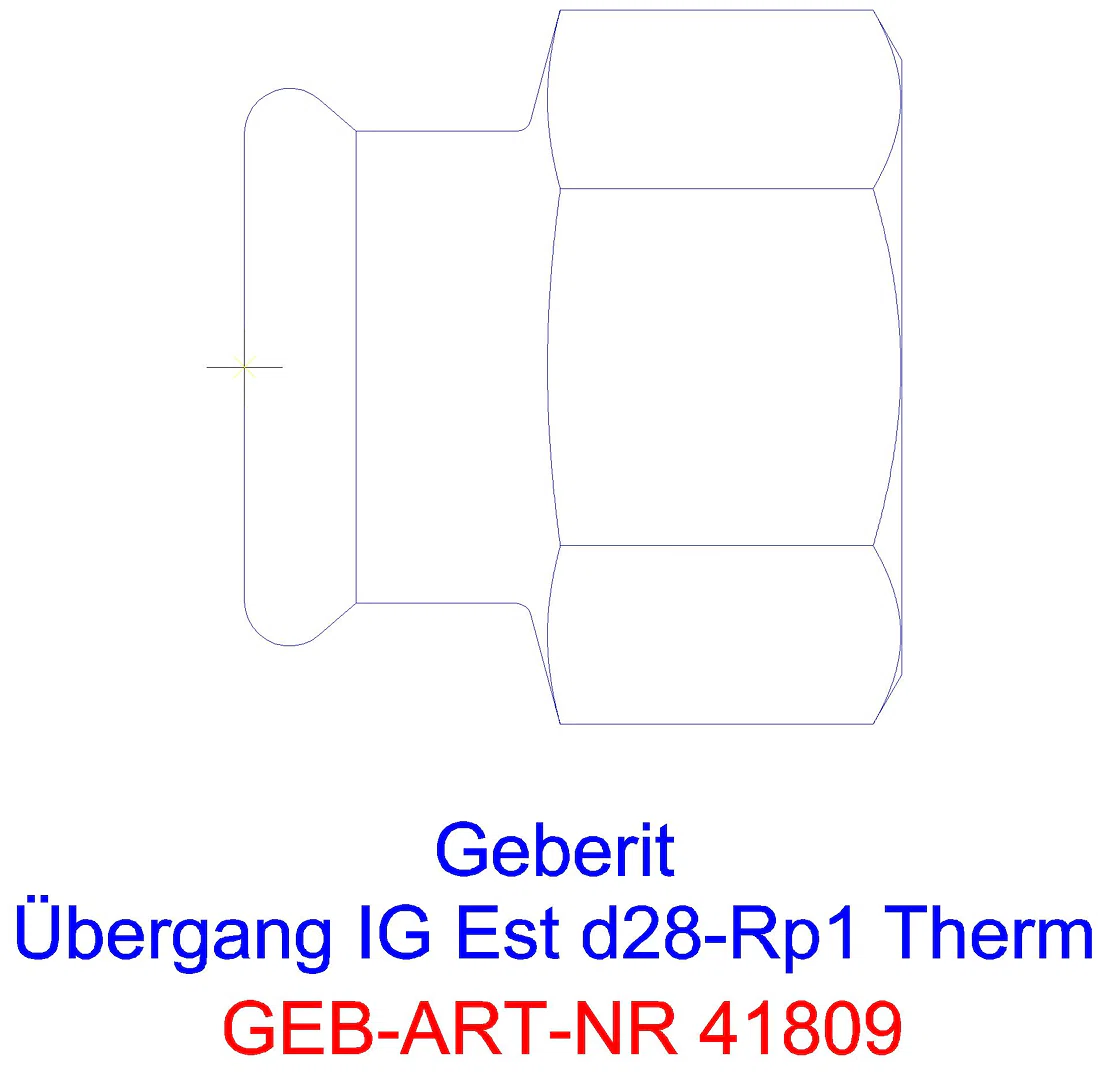 GE Mapress Therm Übergang mit IG d28-Rp1/2_41809_g