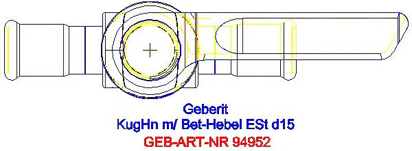 GE Mapress Kugelhahn d15 mit Betätigungshebel edst._94952_G