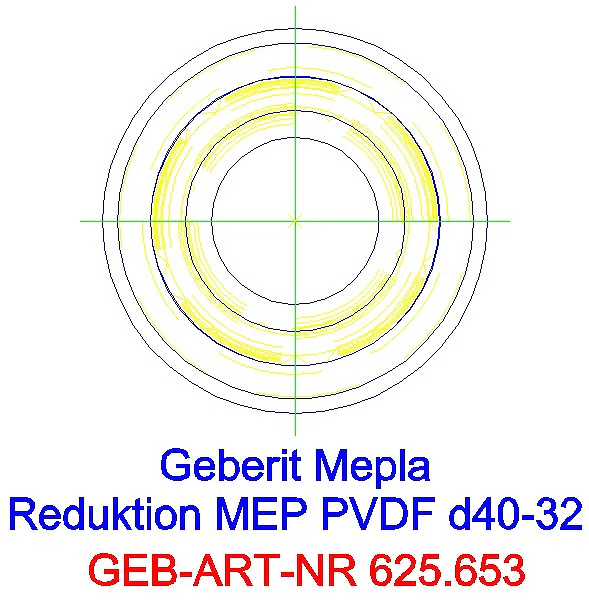 GE Mepla Reduktion PVDF d40-32_625.653.00.5_L
