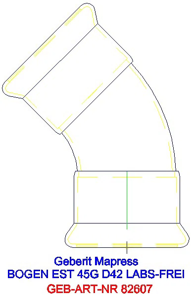 GE Mapress Edelstahl Bogen 45Gr d42 (LABS-frei)_82607_A