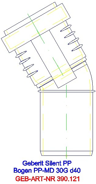 GE Silent-PP Bogen 30Gr d40_390.121.14.1_A