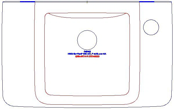 Renova Plan HWB, verk. Ausladung 40x25cm, Hl. rechts, o. Ül._272142000_G