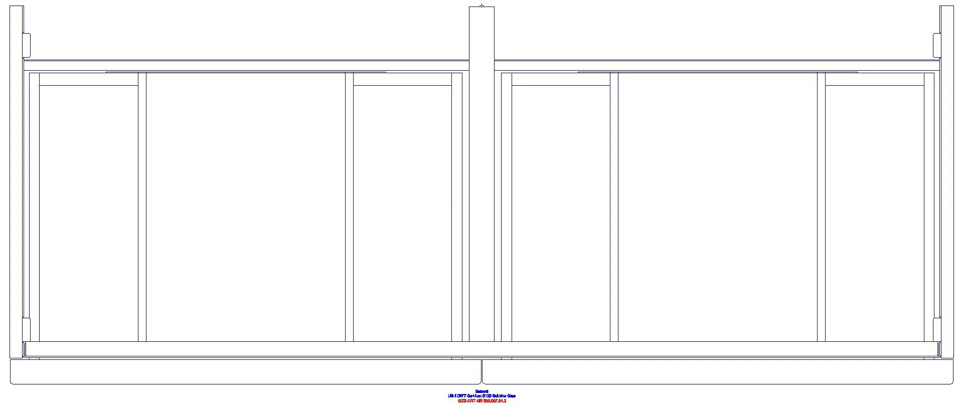 Acanto US für DWT B:120cm, 2 Schubl. 2 i.Schubl., weiß hgl./Glas weiß_503007012_g