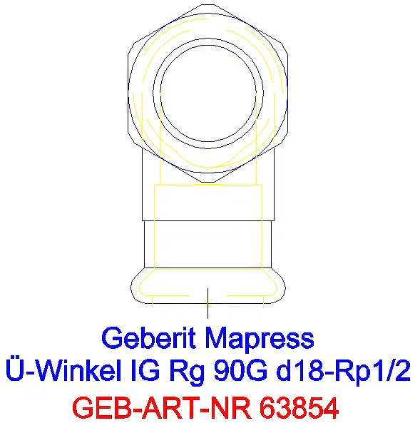 GE Mapress Kupfer Übergangswinkel 90Gr mit IG Rg d18-Rp1/2_63854_L